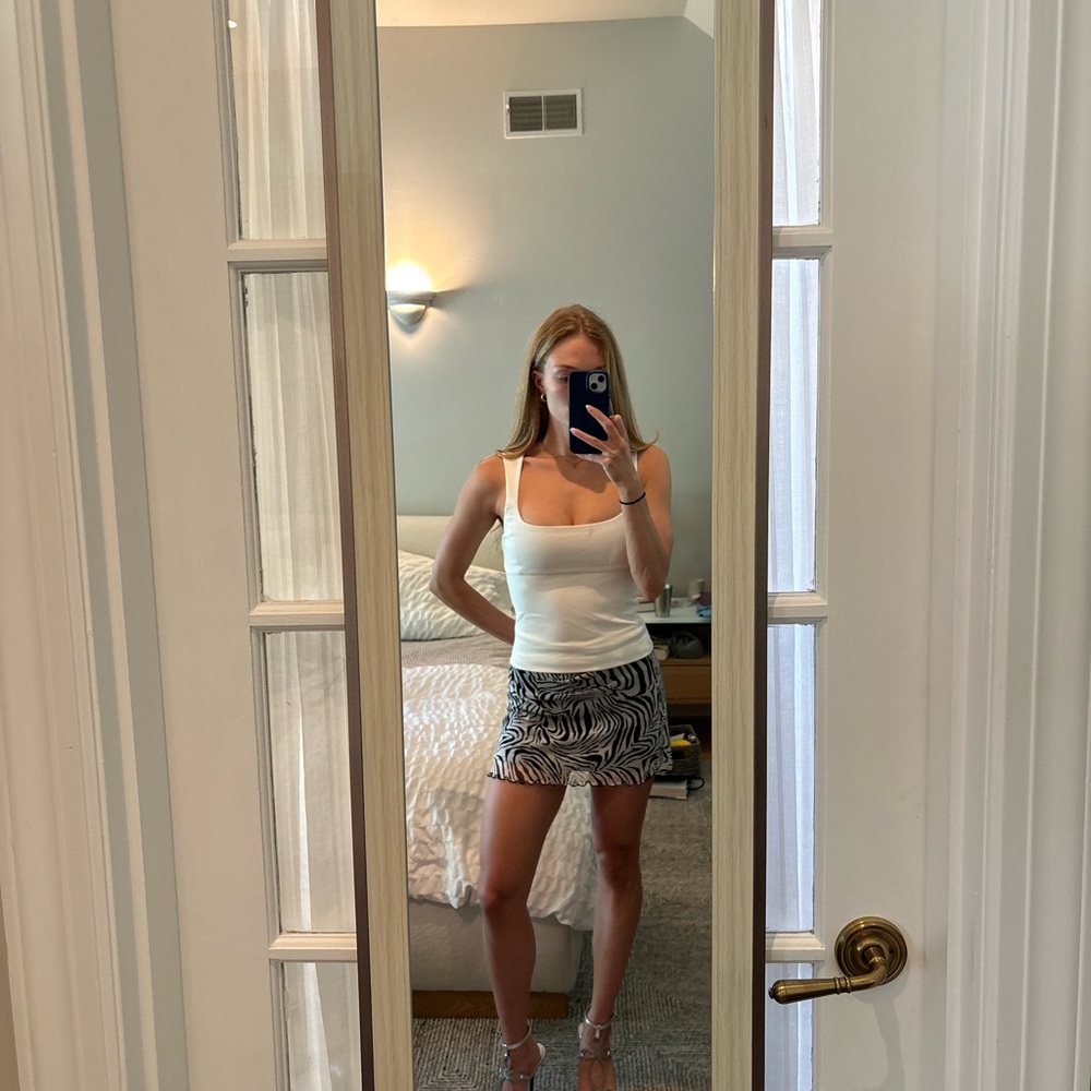 Urban Outfitters Black and White Mini Skirt